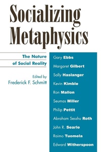 Enlarge image Cover: Socializing Metaphysics - Rowman & Littlefield Publishers