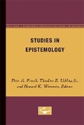 Cover: Studies in Epistemology - University of Minnesota Press