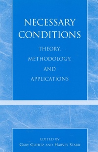 Enlarge image Cover: Necessary Conditions - Rowman & Littlefield Publishers