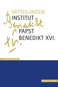 Abbildung von: Mitteilungen Institut-Papst-Benedikt XVI. - Schnell & Steiner