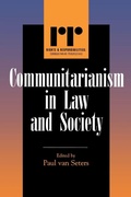 Cover: Communitarianism in Law and Society - Rowman & Littlefield Publishers