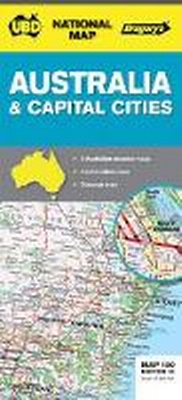 Abbildung von: Australia & Capital Cities Map 180 10th ed - UBD Gregory's