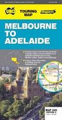 Abbildung von: Melbourne to Adelaide Map 345 2nd ed - UBD Gregory's