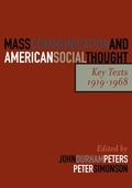 Cover: Mass Communication and American Social Thought - Rowman & Littlefield Publishers