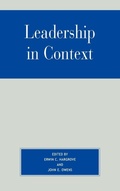 Cover: Leadership in Context - Rowman & Littlefield Publishers