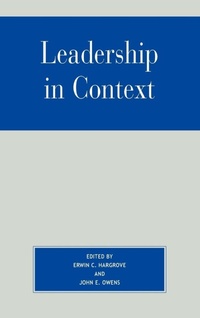 Enlarge image Cover: Leadership in Context - Rowman & Littlefield Publishers