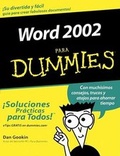 Cover: Word 2002 Para Dummies - Hungry Minds Inc,U.S.