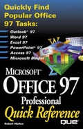 Cover: Microsoft Office 97 Professional Quick Reference - Que