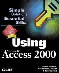 Abbildung von: Using Microsoft Access 2000 - Sams Publishing