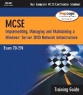 Cover: MCSA/MCSE 70-291 Training Guide - Pearson It Certification