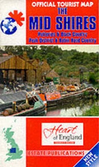 Abbildung von: Official Tourist Maps - England: the Mid Shires (Staffordshire, Shropshire Etc) - Estate Publications