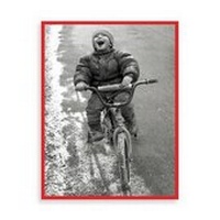 Enlarge image Cover: Boy on Bike Boxed Draw Holiday Notecards - Galison