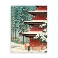 Cover: Hasui Temple Boxed Draw Holiday Notecards - Galison
