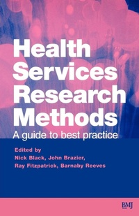 Enlarge image Cover: Health Services Research Methods - BMJ Books