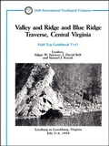 Cover: Valley and Ridge and Blue Ridge Traverse, Central Virginia - American Geophysical Union