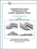 Cover: Geological Cross-Section Through Part of the Southern Appalachian Orogen - American Geophysical Union