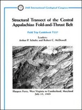 Cover: Structural Transect of the Central Appalachian Fold and Thrust Belt - American Geophysical Union