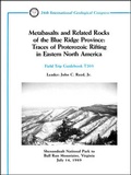 Cover: Metabasalts and Related Rocks of the Blue Ridge Province: Traces of Proterozoic Rifting in Eastern North America - American Geophysical Union