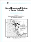 Cover: Mineral Deposits and Geology of Central Colorado - American Geophysical Union