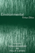 Cover: Environmental Virtue Ethics - Rowman & Littlefield Publishers