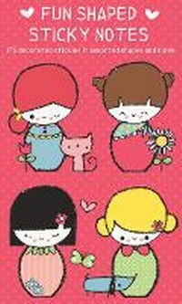 Enlarge image Cover: Japanese Dolls Shaped Sticky Notes - Mudpuppy Press