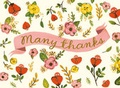 Cover: Sweet Floral Embellished Thank You Notes - Galison