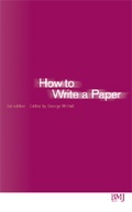 Cover: How to Write a Paper - BMJ Books