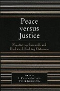 Cover: Peace versus Justice - Rowman & Littlefield Publishers