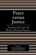 Cover: Peace versus Justice - Rowman & Littlefield Publishers
