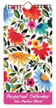 Cover: Kim Parker Floral Perpetual Calendar - Galison