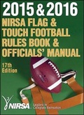 Cover: 2015 & 2016 NIRSA Flag & Touch Football Rules Book & Officials' Manual 17th Edition - Human Kinetics