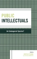 Cover: Public Intellectuals - Rowman & Littlefield Publishers