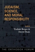 Cover: Judaism, Science, and Moral Responsibility - Rowman & Littlefield Publishers