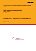 Cover: Immobilienpreise. Aktuelle Lage und Einflussfaktoren - GRIN Verlag