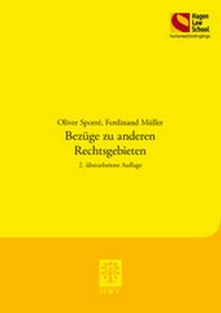 Abbildung von: Bezüge zu anderen Rechtsgebieten - Berliner Wissenschafts-Verlag