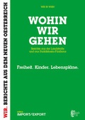 Cover: WOHIN WIR GEHEN. Berichte aus der Landstra&szlig;e und aus Rudolfsheim-F&uuml;nfhaus - edition IMPORT/EXPORT blinklicht medien rat & tat gmbh