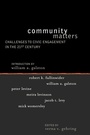 Cover: Community Matters - Rowman & Littlefield Publishers