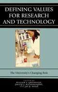Cover: Defining Values for Research and Technology - Rowman & Littlefield Publishers