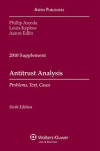 Enlarge image Cover: Antitrust Analysis - Aspen Publishers Inc.,U.S.
