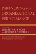 Cover: Partnering for Organizational Performance - Rowman & Littlefield Publishers