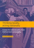 Cover: Thinking Locally, Acting Nationally - Joseph Rowntree Foundation