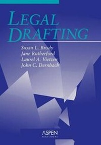 Abbildung von: Legal Drafting (Aspen) Sb - Aspen Publishers Inc.,U.S.