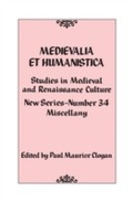 Cover: Medievalia et Humanistica, No. 34 - Rowman & Littlefield