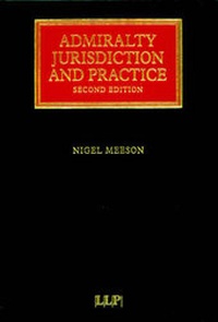 Abbildung von: Admiralty Jurisdiction and Practice - LLP Professional Publishing