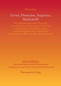 Cover: Livius, Dionysios, Augustus, Machiavelli - Harrassowitz Verlag