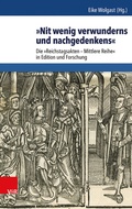 Cover: &raquo;Nit wenig verwunderns und nachgedenkens&laquo; - Vandenhoeck & Ruprecht