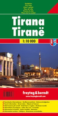 Abbildung von: Tirana, Stadtplan 1:10.000 - Freytag-Berndt und ARTARIA