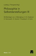 Cover: Philosophie in Selbstdarstellungen III - Meiner