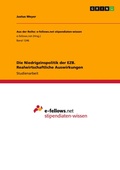 Cover: Die Niedrigzinspolitik der EZB. Realwirtschaftliche Auswirkungen - GRIN Verlag