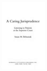 Abbildung von: A Caring Jurisprudence - Rowman & Littlefield Publishers